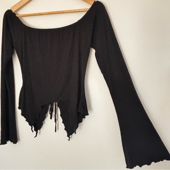 Urban Outfitters Cinched Ruched Cropped Top Medium A48 - Picture 5 of 16